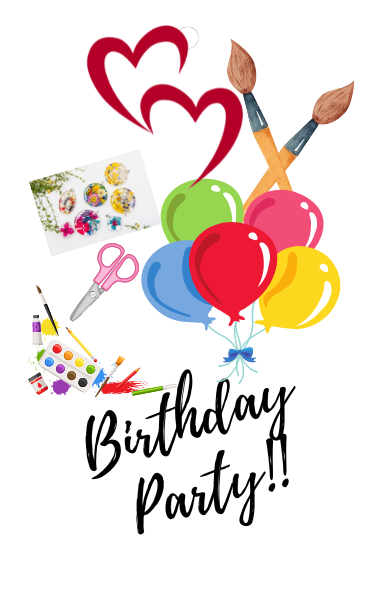 Crafty Birthday Party-Kids up to 12 years old (6 people)
