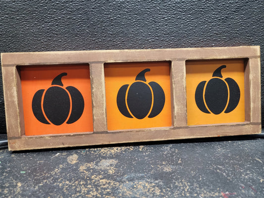Trio Frame Pumpkins