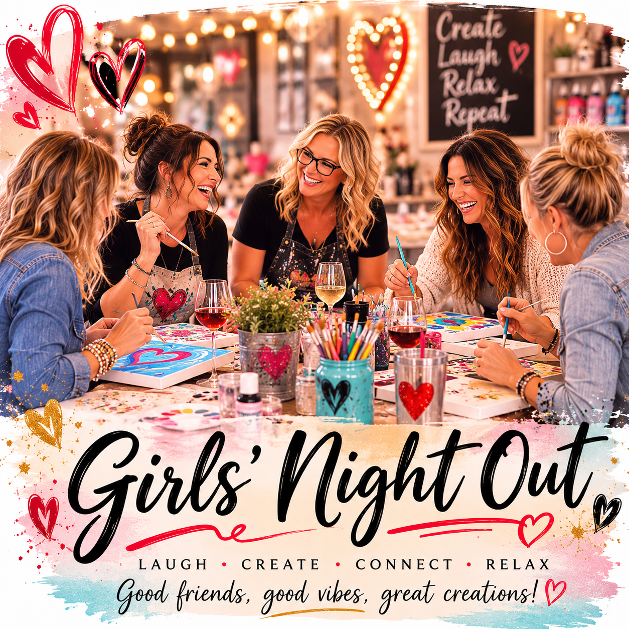 ✨ Girls' Night Out at Work of Heart-Includes the first 4 guests