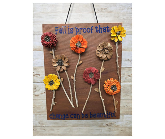 Fall change pinecones