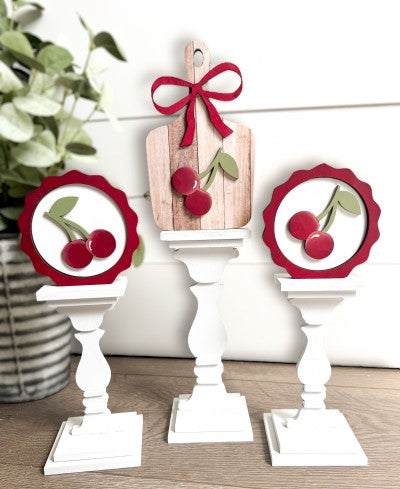 Three Pedestals Cherries