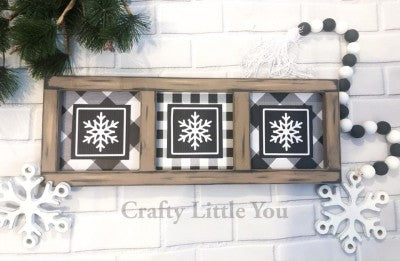Trio Frame Snowflake