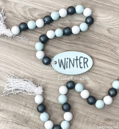 Accessory Winter Oval Tag Garland