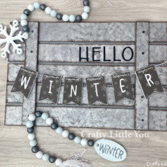 Hello Pallet Winter Banner