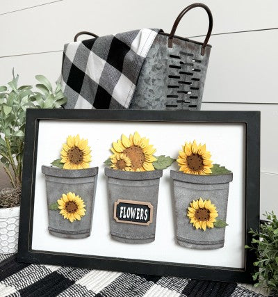 Bucket Sunflower Changeout