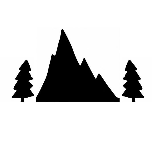 Mountains and trees-M*M*F Book folding pattern