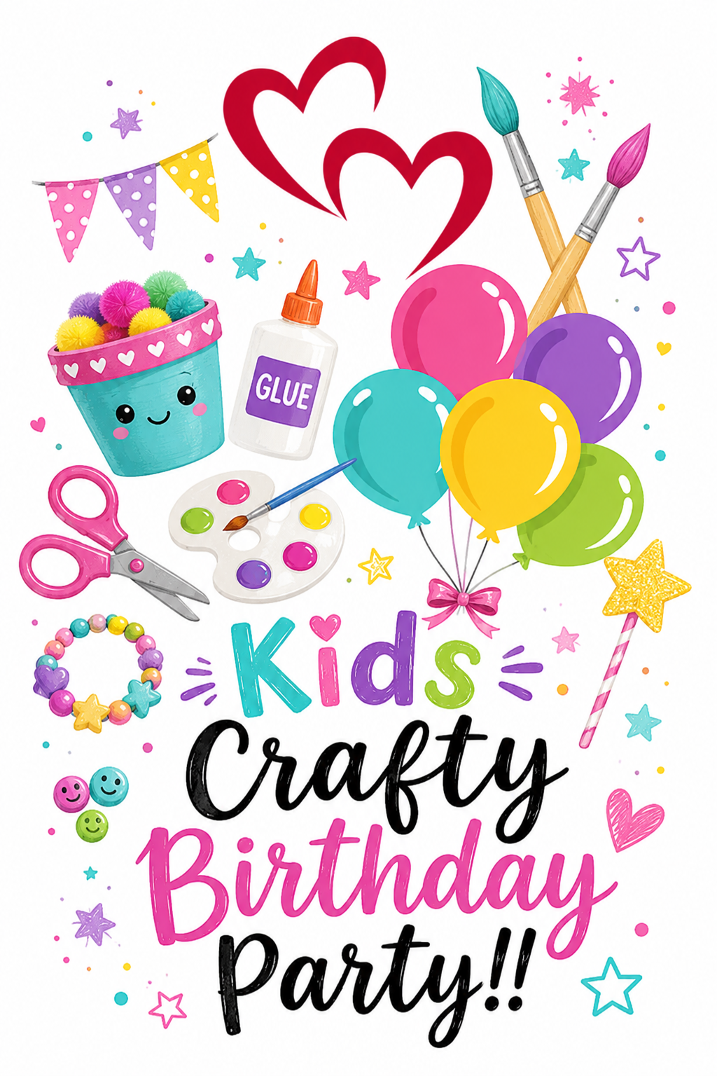 Kids Crafty Birthday Party-Includes first 6 guests