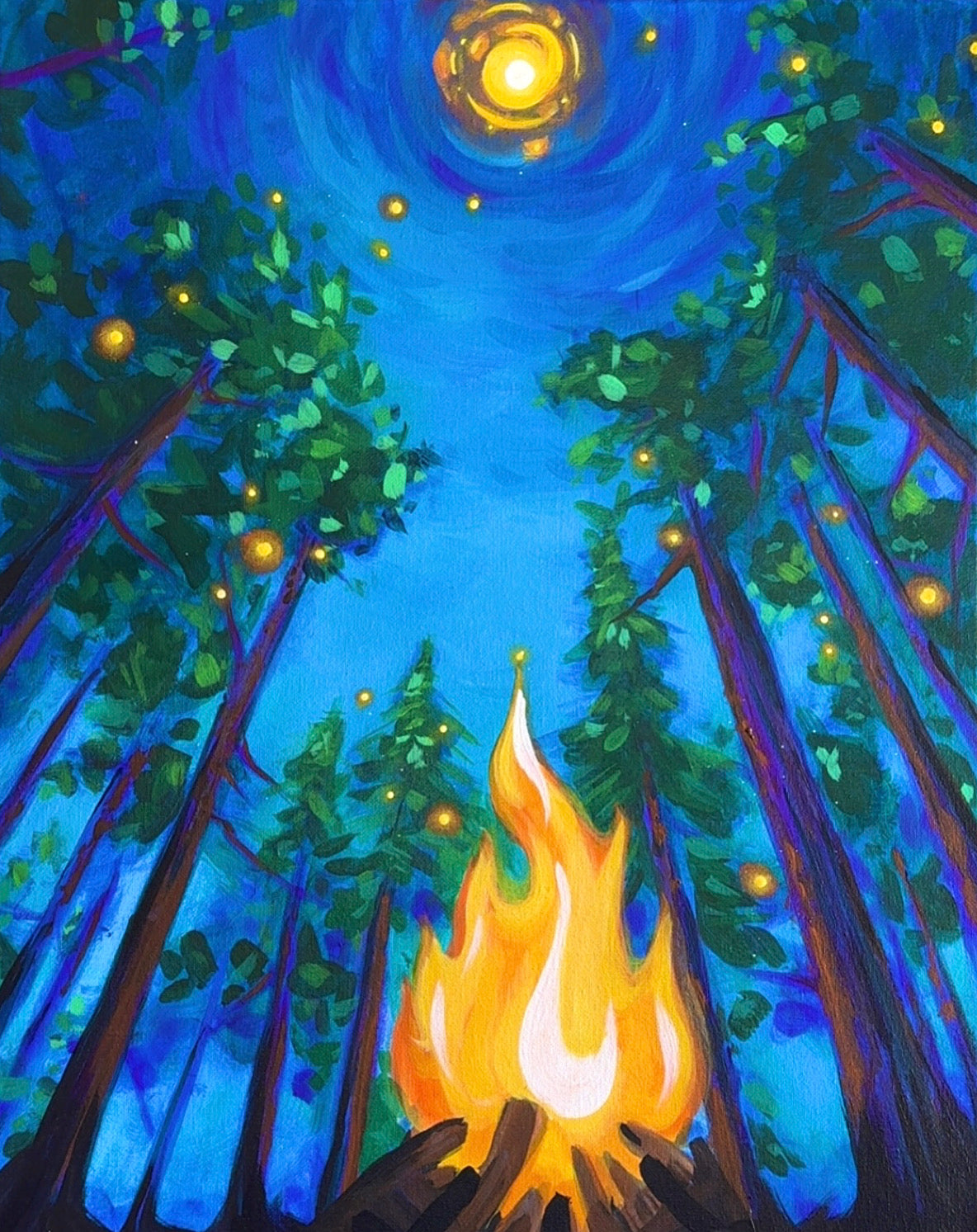 Guided Acrylic Painting Class