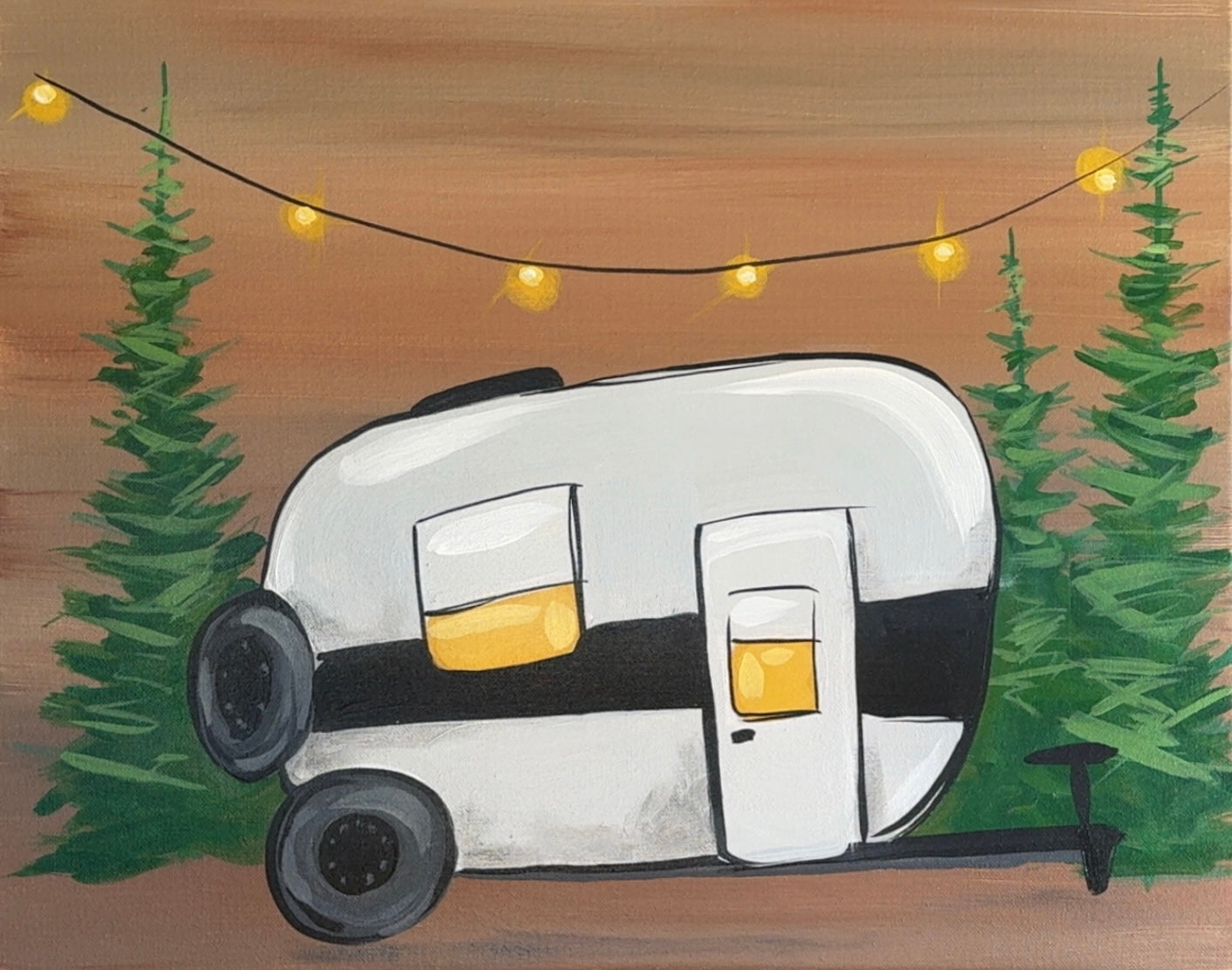 Guided Acrylic Painting Class