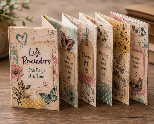 Life Reminders™️: One Page at at Time  Orihon Journal