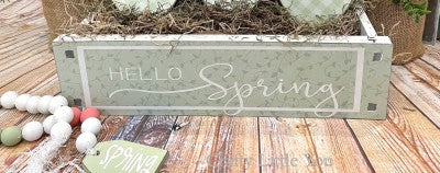 Crate Hello Spring Sign
