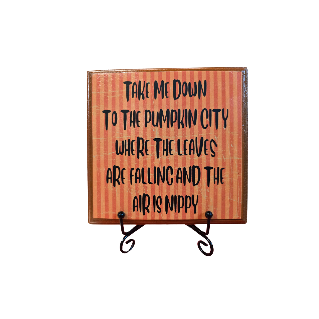 Pumpkin City with stand