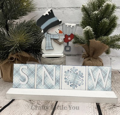 Word Tile Snow