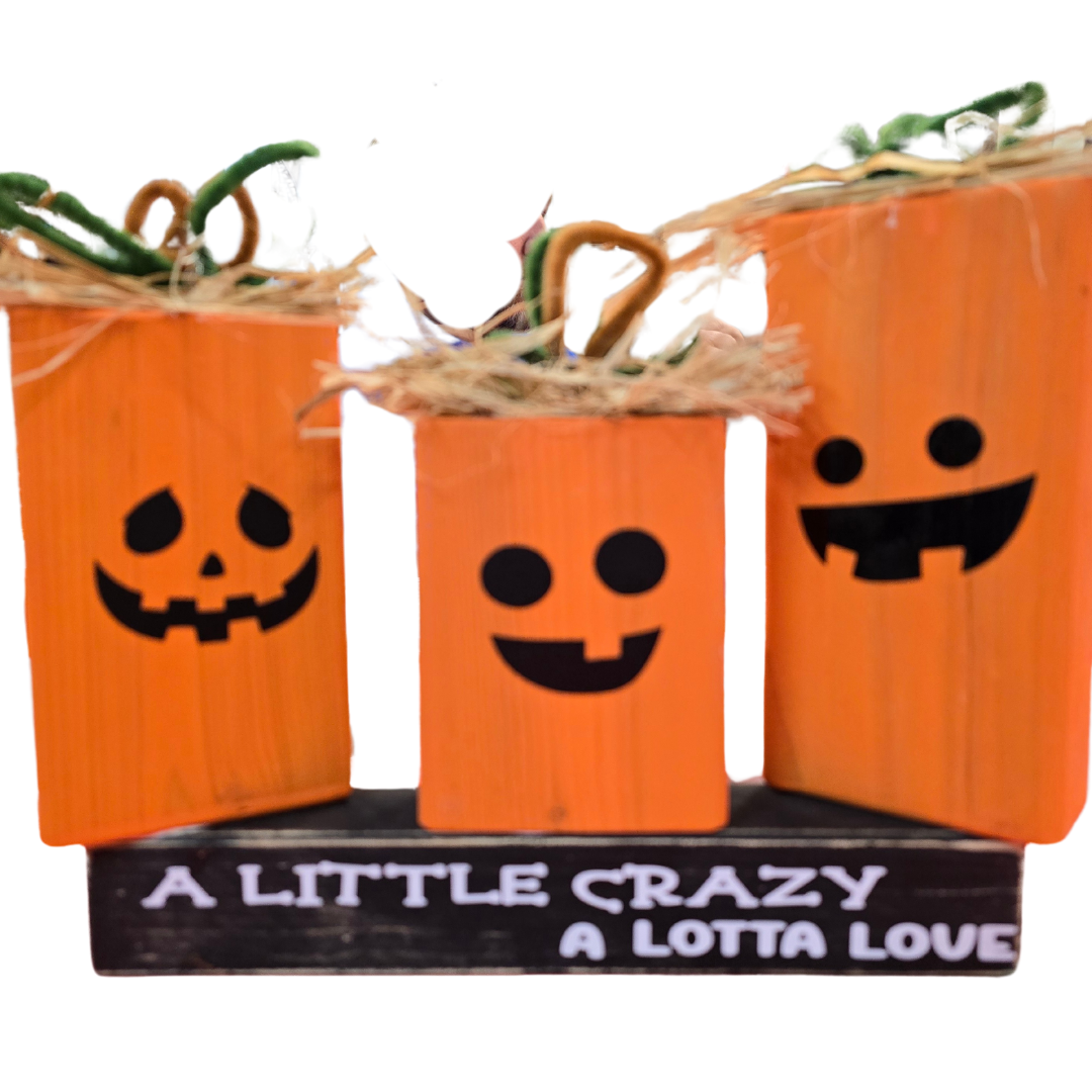 A little crazy pumpkin trio
